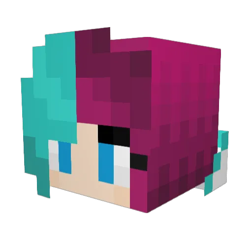Polar_Bearrr Minecraft avatar head, 3D render