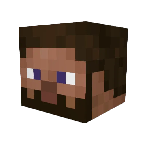 Polaraus Minecraft avatar head, 3D render