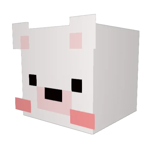 Polarbear1013 Minecraft avatar head, 3D render