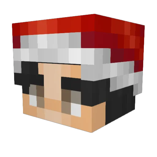 Polarbear922 Minecraft avatar head, 3D render