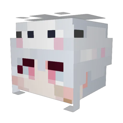 Polarbear_ez Minecraft avatar head, 3D render