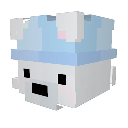 Polarfox777 Minecraft avatar head, 3D render