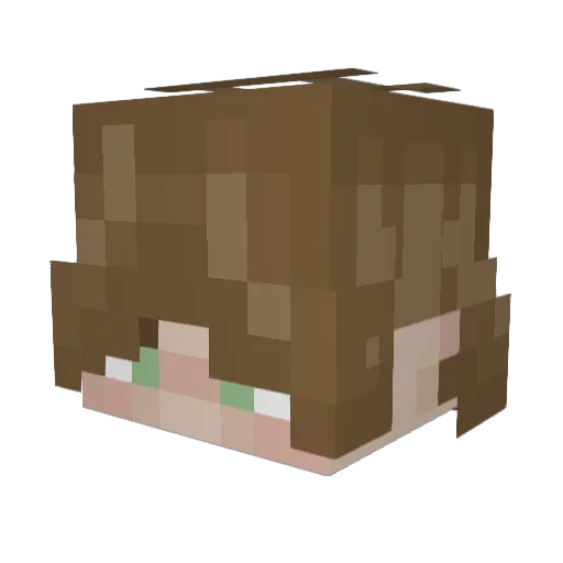 Polaris016 Minecraft avatar head, 3D render