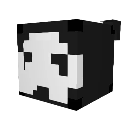 Polaris027 Minecraft avatar head, 3D render