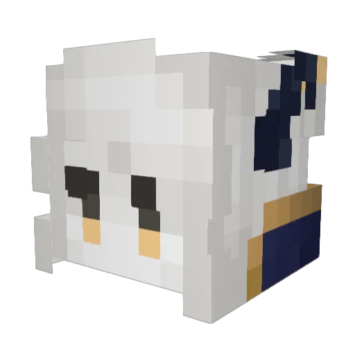 PolarisUrsaVT Minecraft avatar head, 3D render