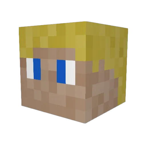 PolarisVoid Minecraft avatar head, 3D render