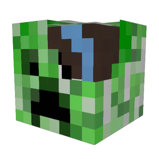 Polaris_Dolo Minecraft avatar head, 3D render