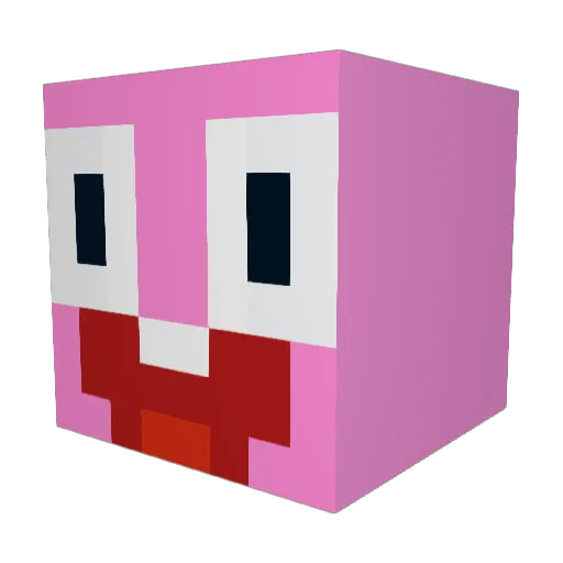 Polarix Minecraft avatar head, 3D render