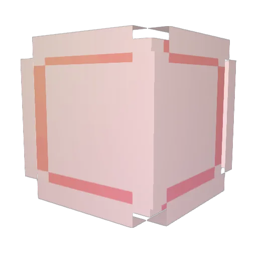 Polarkxx Minecraft avatar head, 3D render
