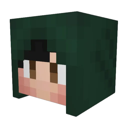 Polarny07 Minecraft avatar head, 3D render