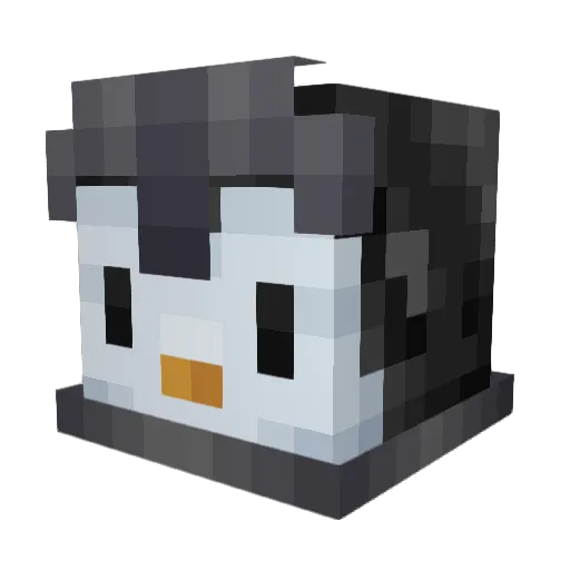 Polarr_ Minecraft avatar head, 3D render