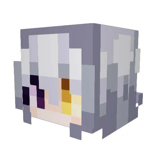 Polarsong Minecraft avatar head, 3D render