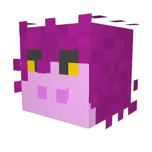 Polarune Minecraft avatar head, 3D render