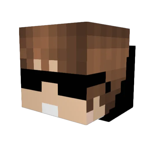PolcitoMazNa Minecraft avatar head, 3D render