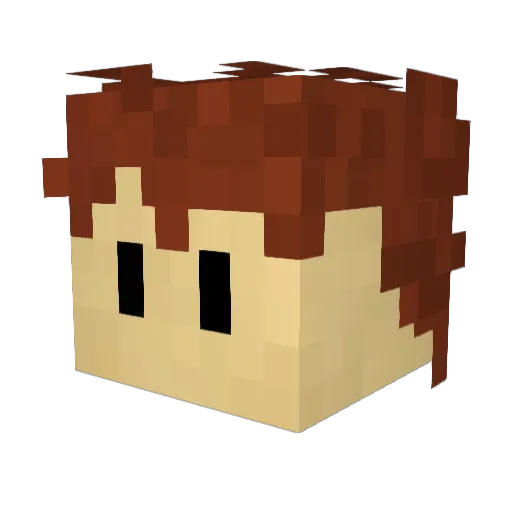 Polecat_Punter Minecraft avatar head, 3D render