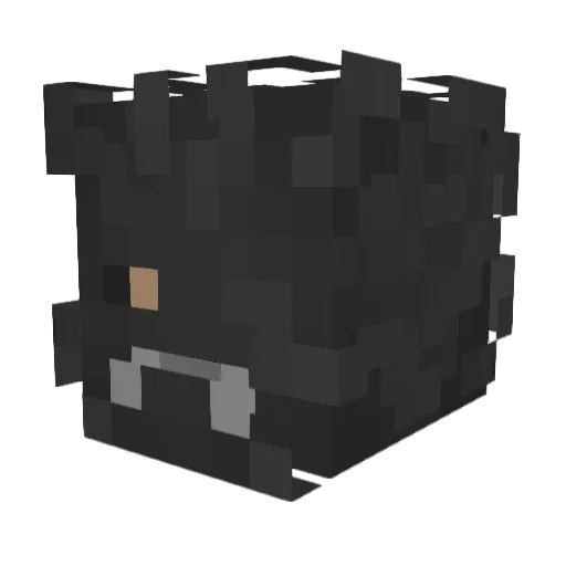 Polerlce Minecraft avatar head, 3D render