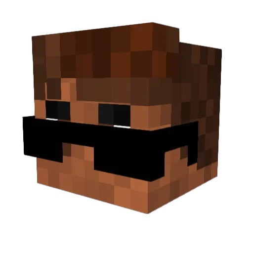 Polete_03 Minecraft avatar head, 3D render