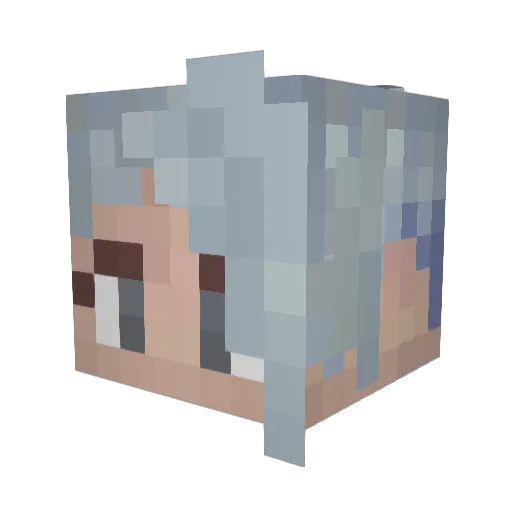 PolexDD Minecraft avatar head, 3D render