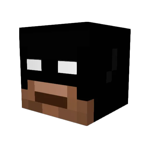 Polie10 Minecraft avatar head, 3D render