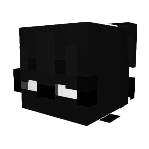 Polified Minecraft avatar head, 3D render