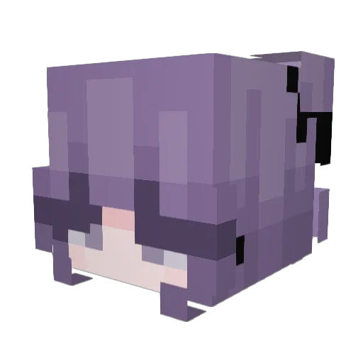 Poligoner Minecraft avatar head, 3D render