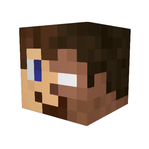PolishGecko Minecraft avatar head, 3D render