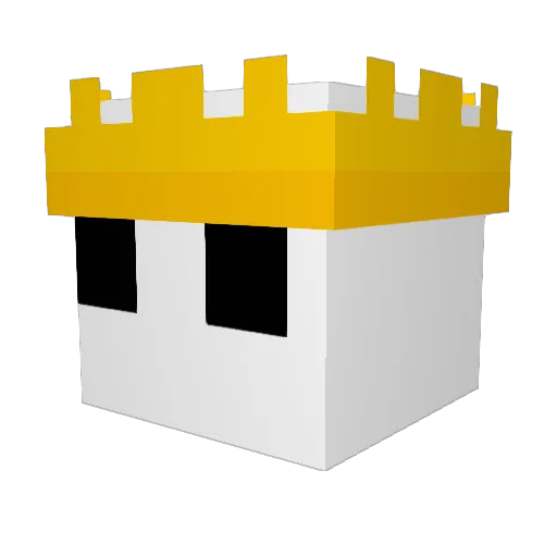 PolishKrowa Minecraft avatar head, 3D render