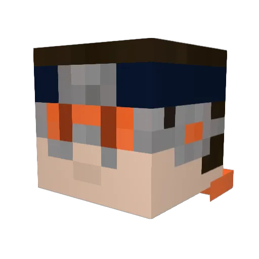 PolishMeister Minecraft avatar head, 3D render