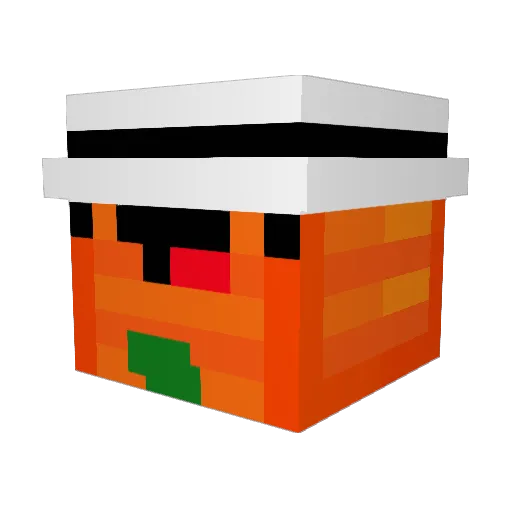 Polish_Samurai Minecraft avatar head, 3D render
