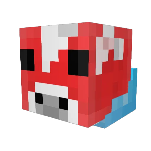 Polishcow Minecraft avatar head, 3D render