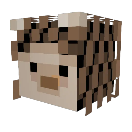 Polishman21 Minecraft avatar head, 3D render