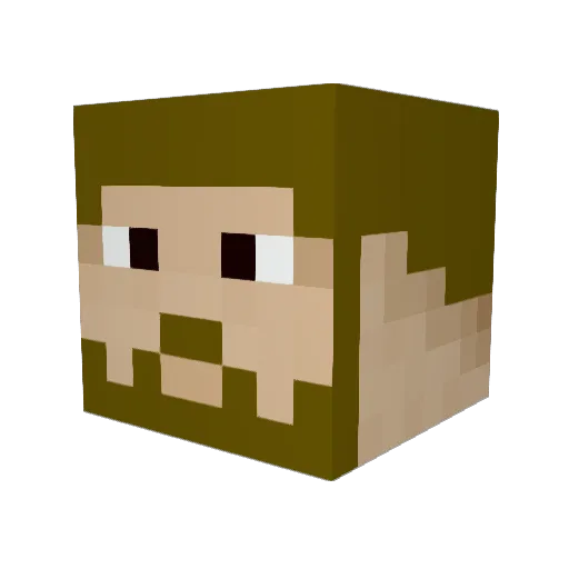 Polishrifle Minecraft avatar head, 3D render
