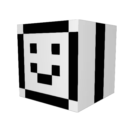 Polishynke Minecraft avatar head, 3D render