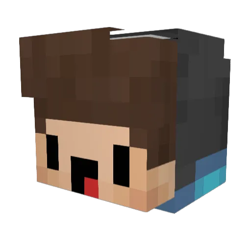 Politano_ Minecraft avatar head, 3D render