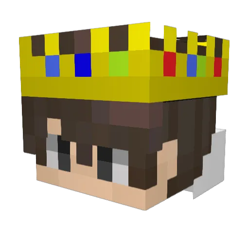 PoliteYt Minecraft avatar head, 3D render