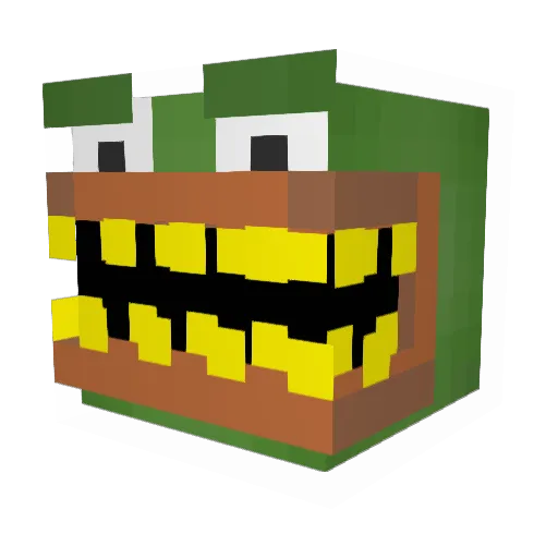 Polite_player Minecraft avatar head, 3D render