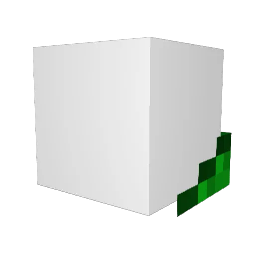 PoliticalP Minecraft avatar head, 3D render