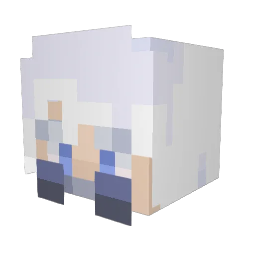 Poliyte Minecraft avatar head, 3D render