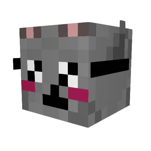 Polka_chu Minecraft avatar head, 3D render