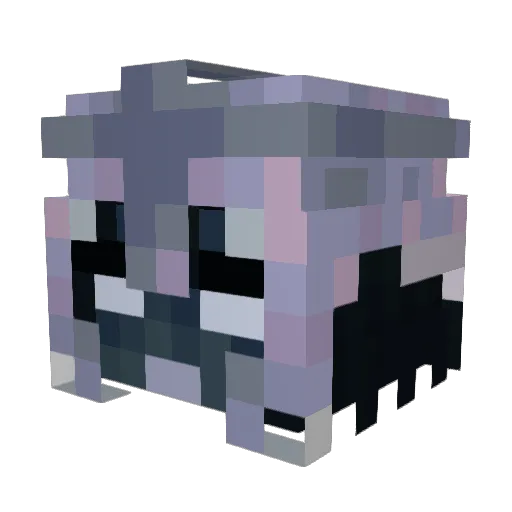 Polkawolf Minecraft avatar head, 3D render