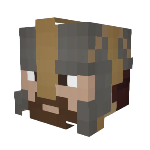 Polkowni Minecraft avatar head, 3D render