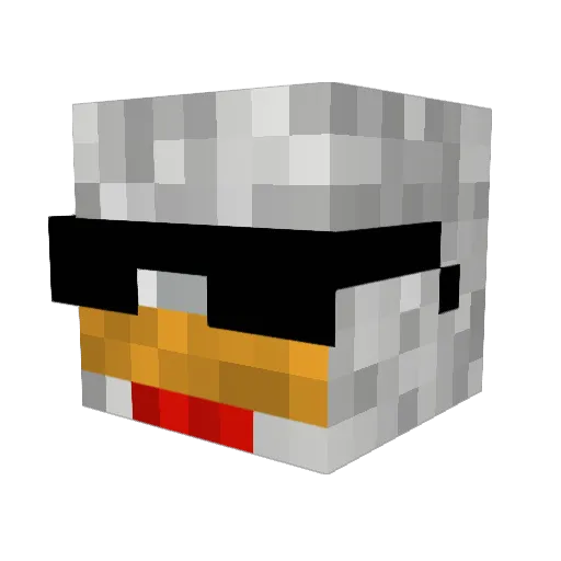 Polku_02 Minecraft avatar head, 3D render