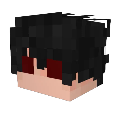 Polllock Minecraft avatar head, 3D render
