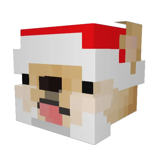Polloarias Minecraft avatar head, 3D render