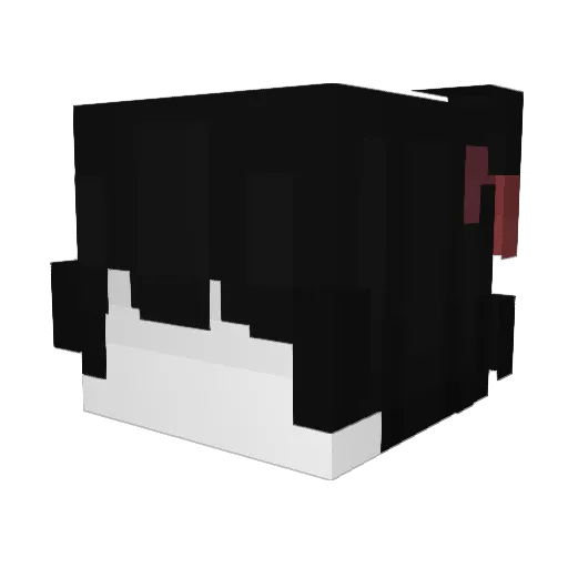 Pollute Minecraft avatar head, 3D render