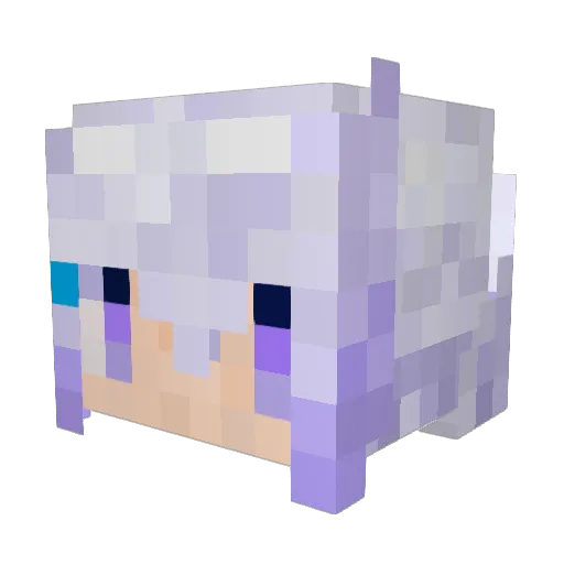 Pollux095 Minecraft avatar head, 3D render