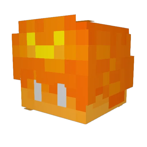Polluxian Minecraft avatar head, 3D render
