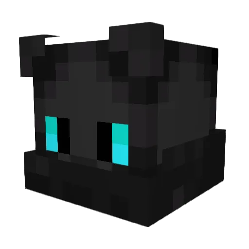 PollyRockets Minecraft avatar head, 3D render