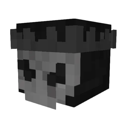 Polmumu Minecraft avatar head, 3D render