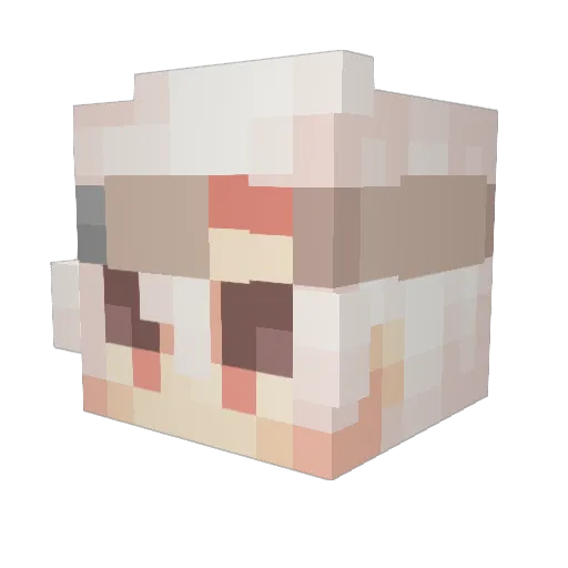 PolnareffDies Minecraft avatar head, 3D render